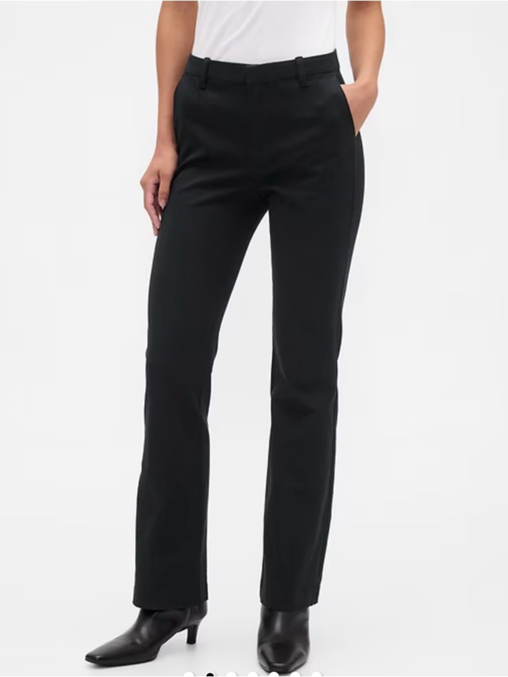 EUC Gap Classic Black Baby Boot cut Straight-Leg Women's Pants